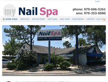 Tablet Screenshot of mynailspa.com